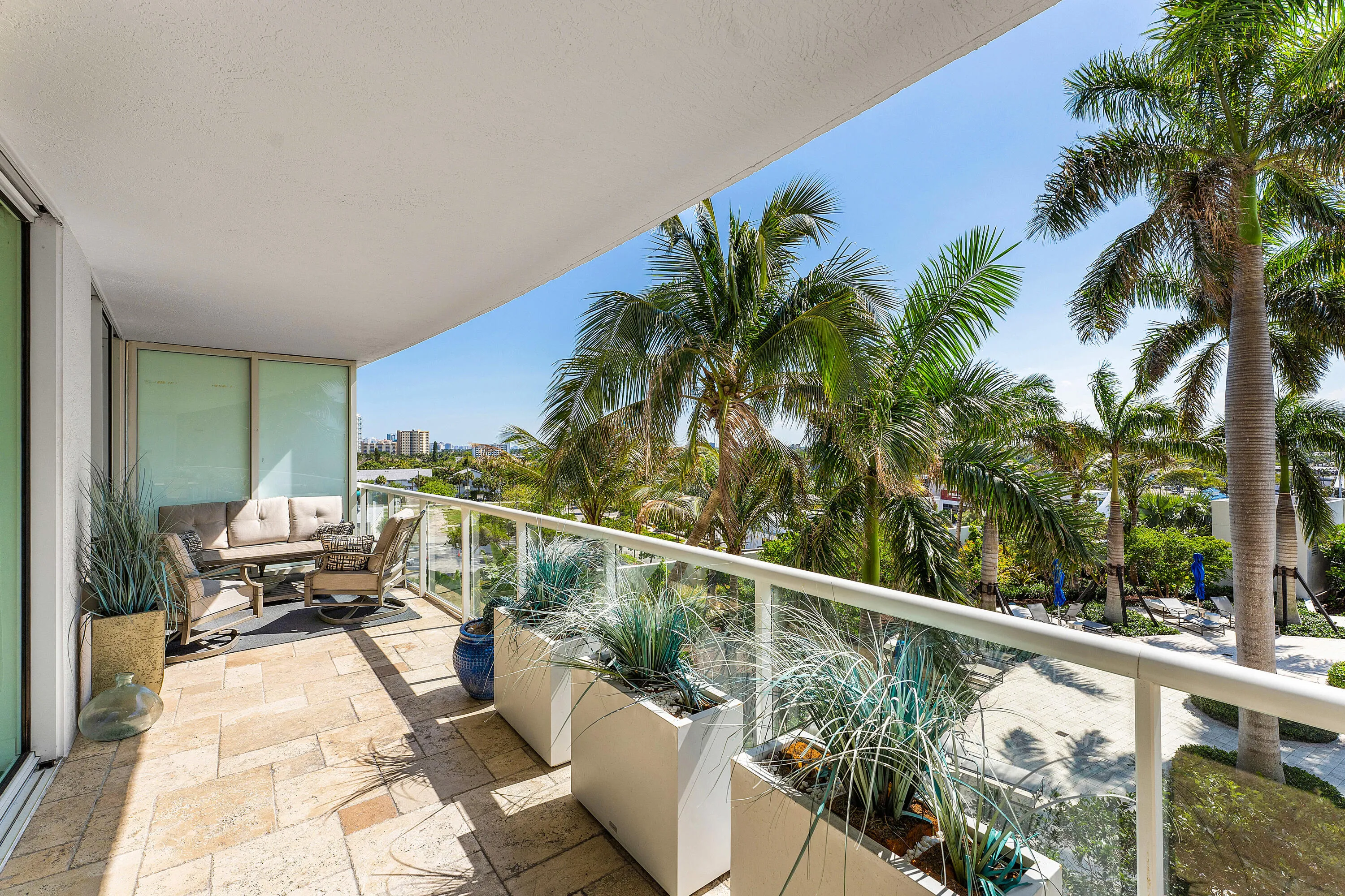 Long balcony