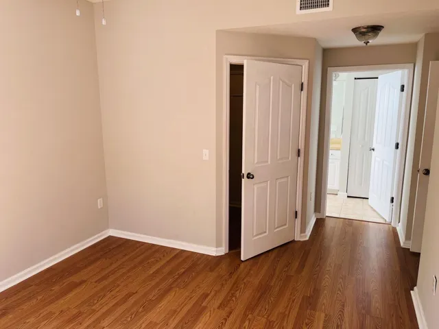 Primary bedroom and closet