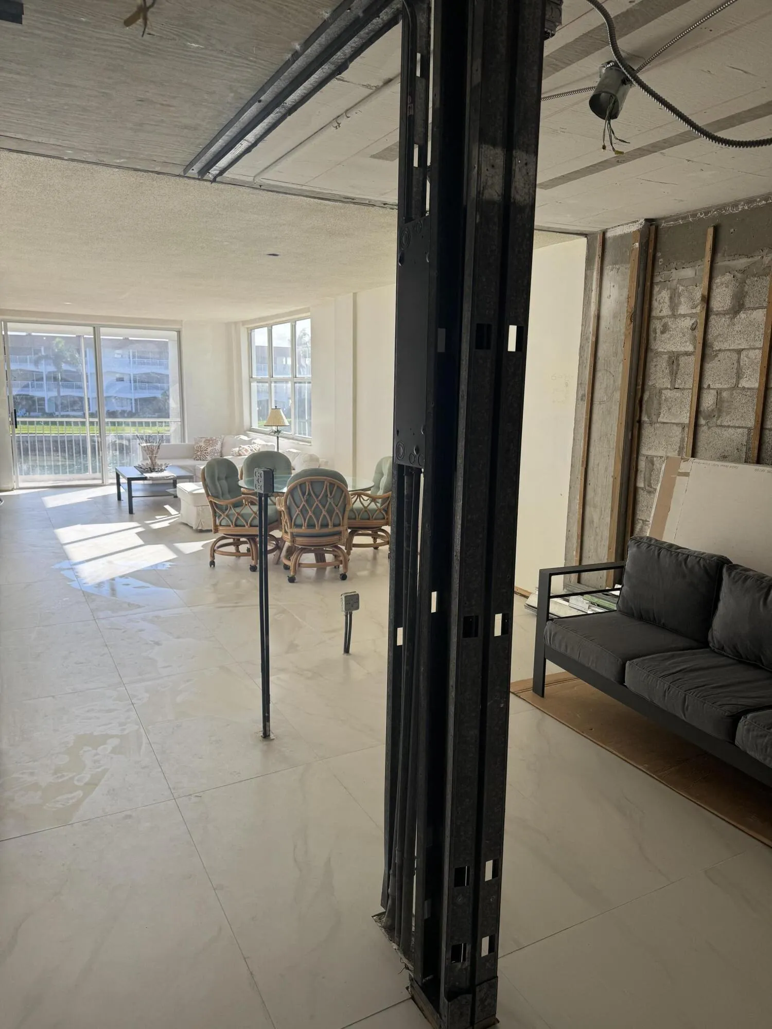 Kitchen and Living room