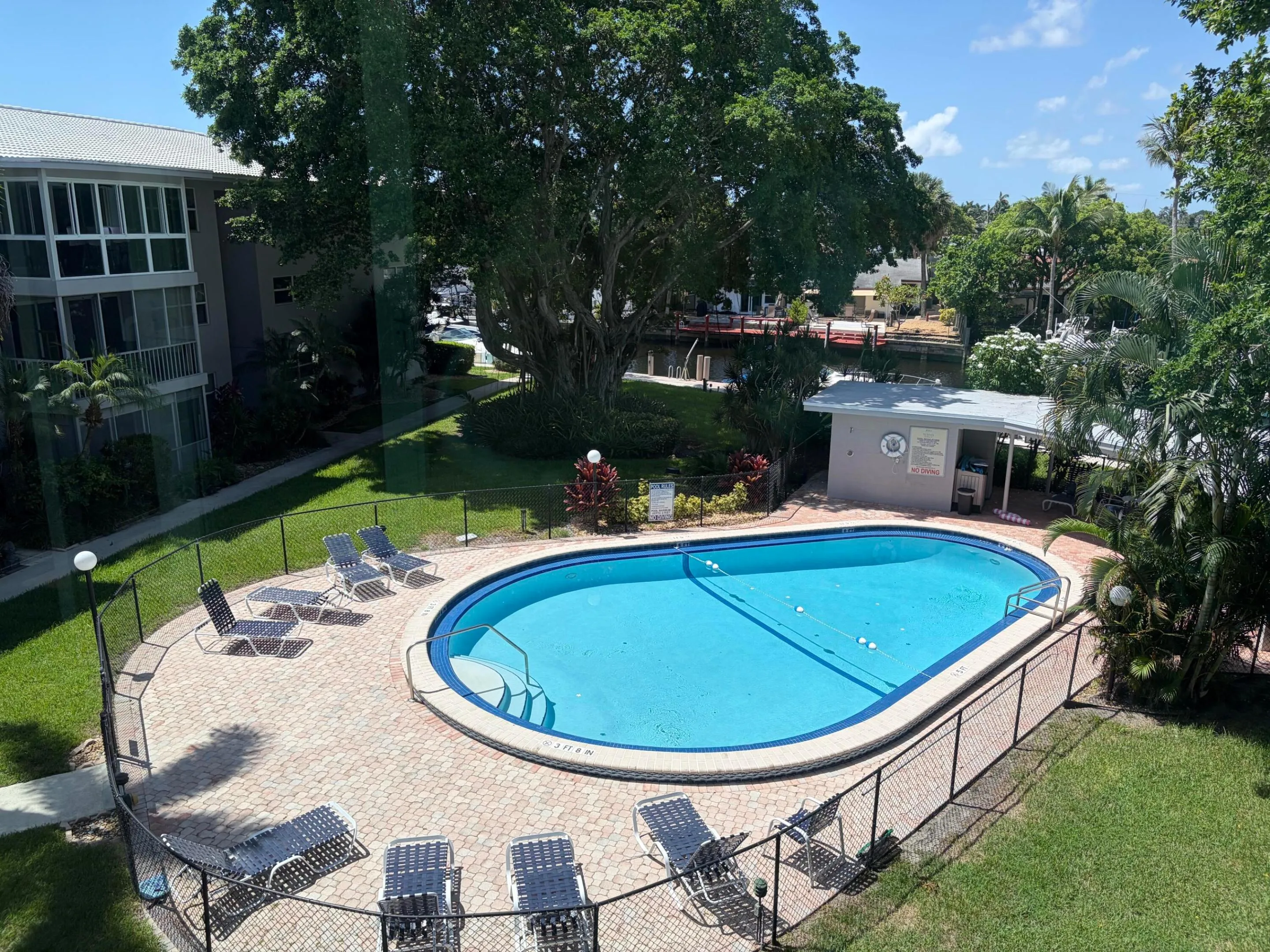 Heated pool and a cabana for shade