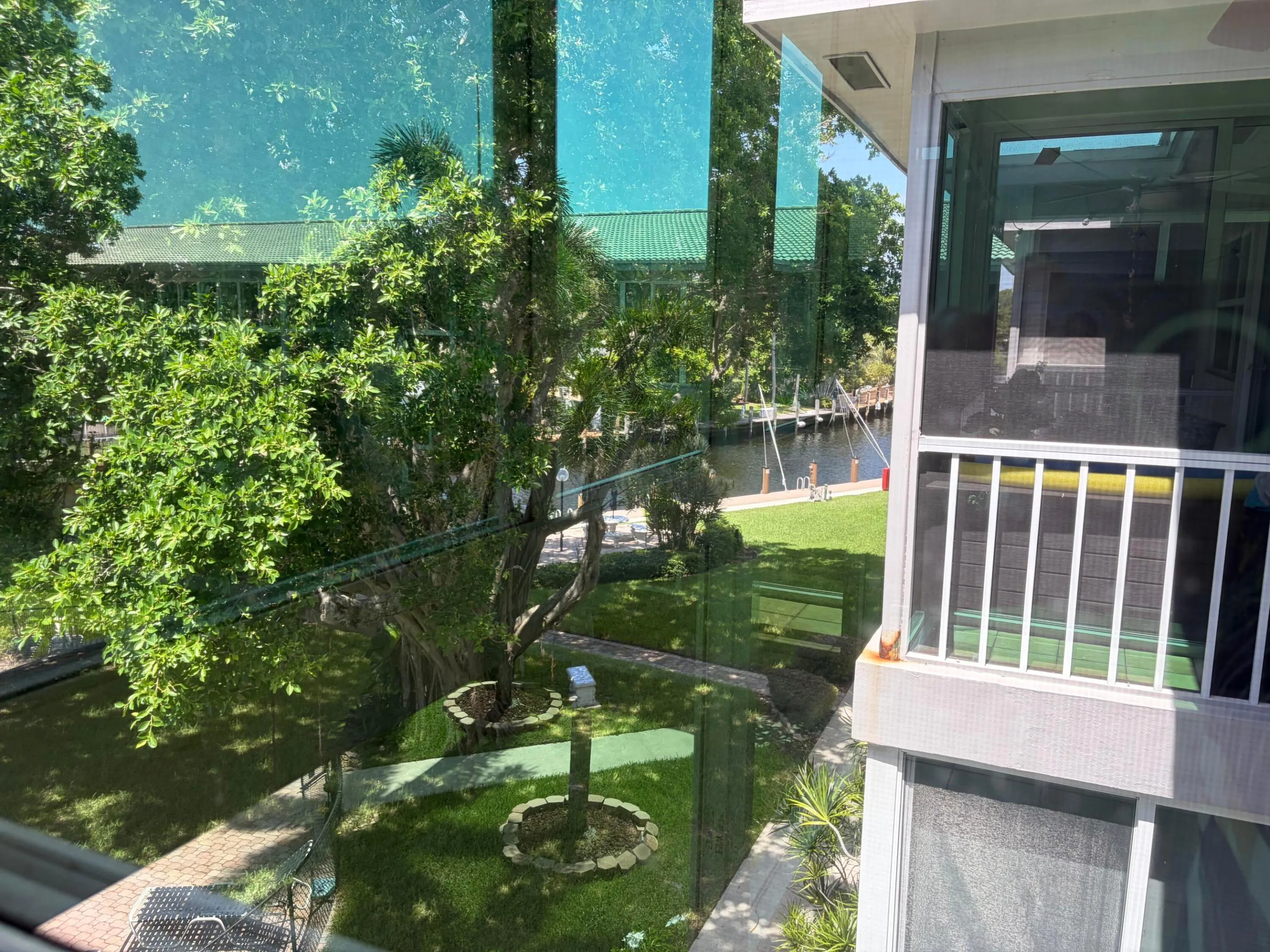 looking west from your balcony