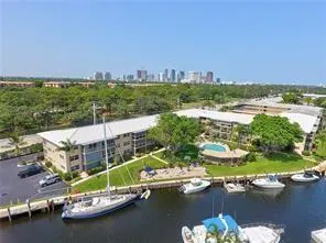 Gated community with a long walkway in back of the buildings for a safe walk anytime of the day. the