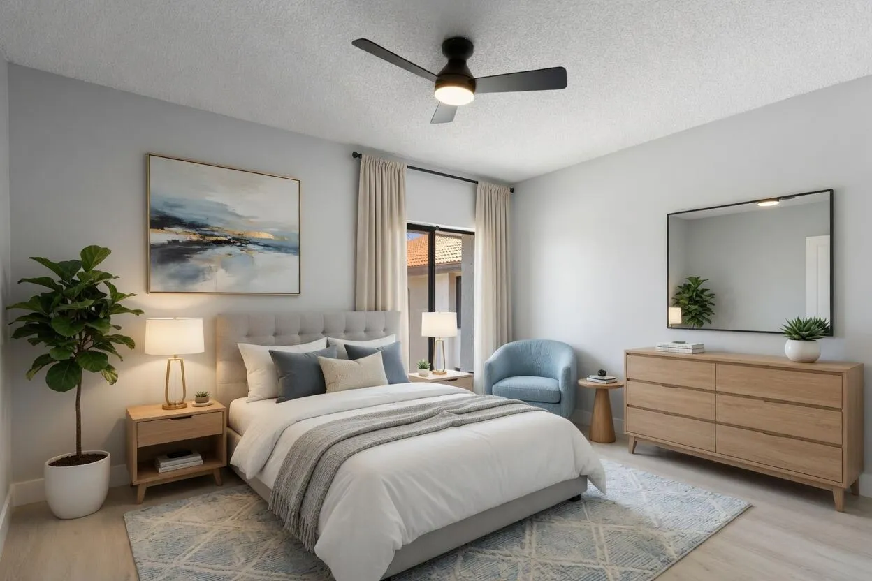 Virtual Staging Guest Bedroom