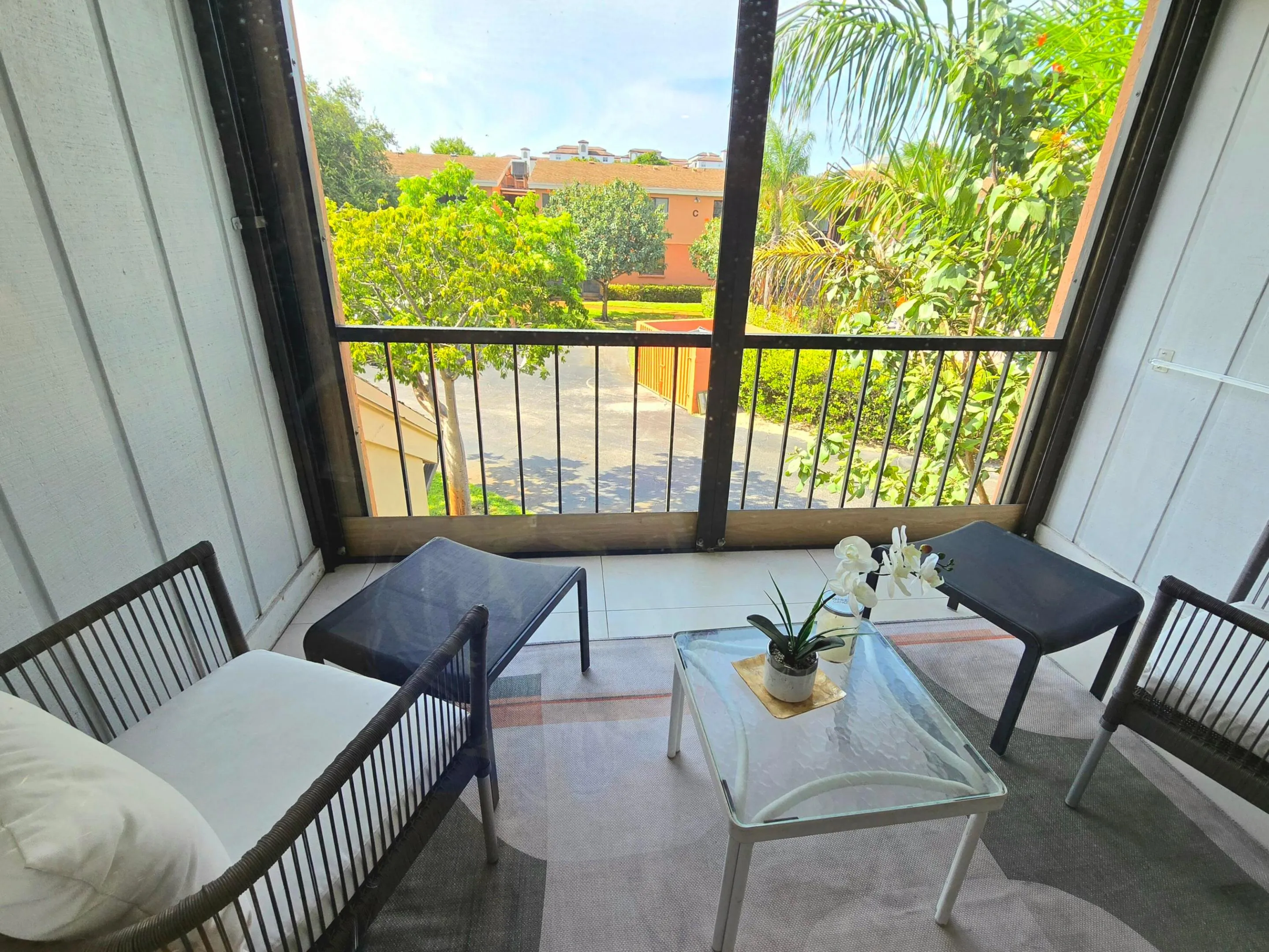 Enjoy the tropical views from your private patio