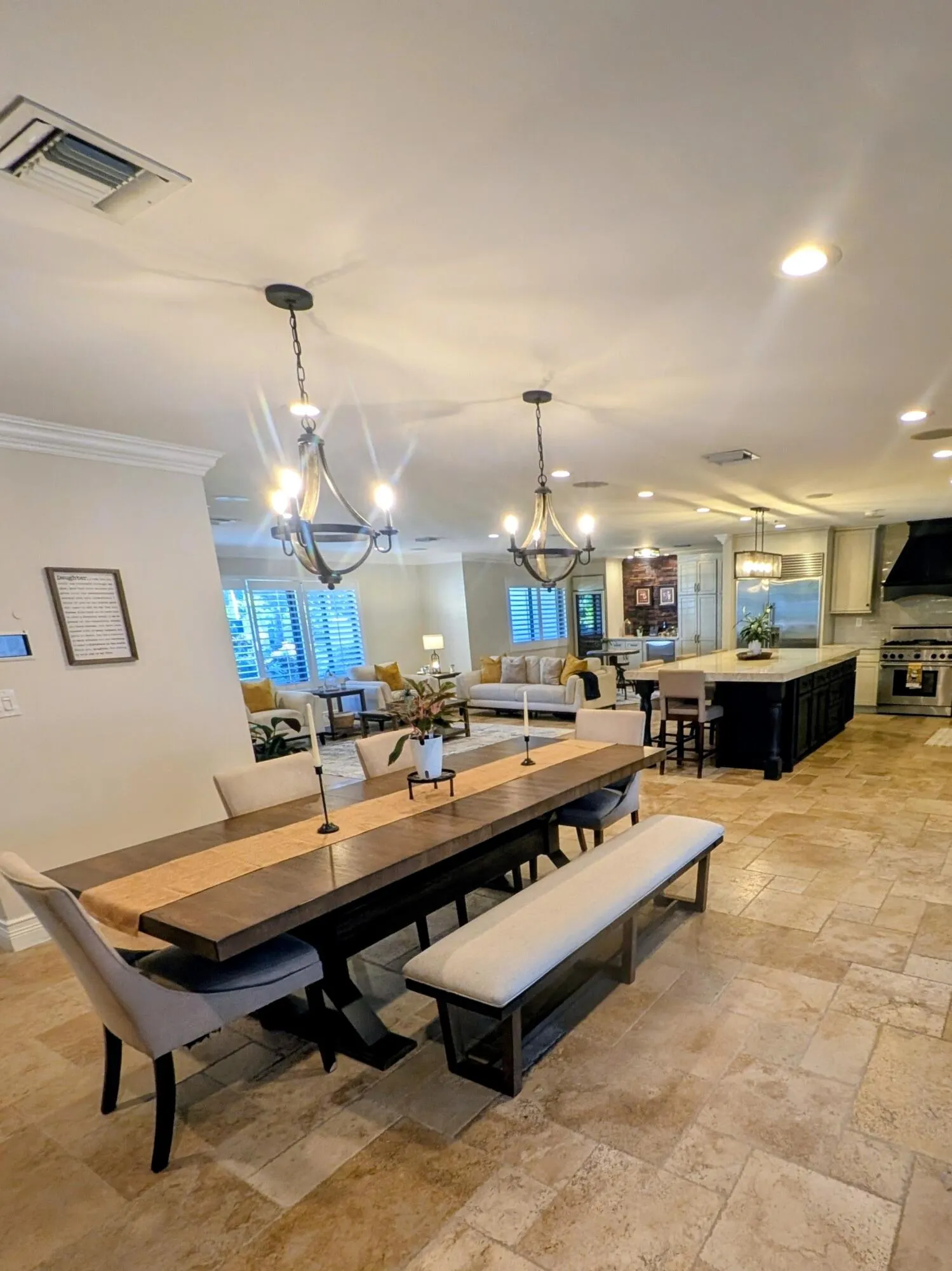 Dining Room, Living Area, Kitchen and Bar