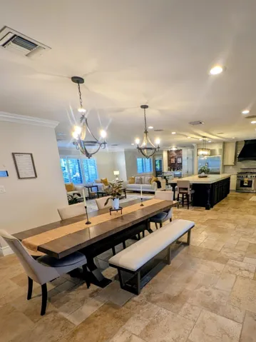 Dining Room, Living Area, Kitchen and Bar