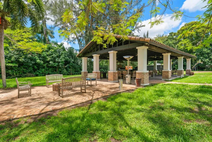 Fire Pit and Pavilion
