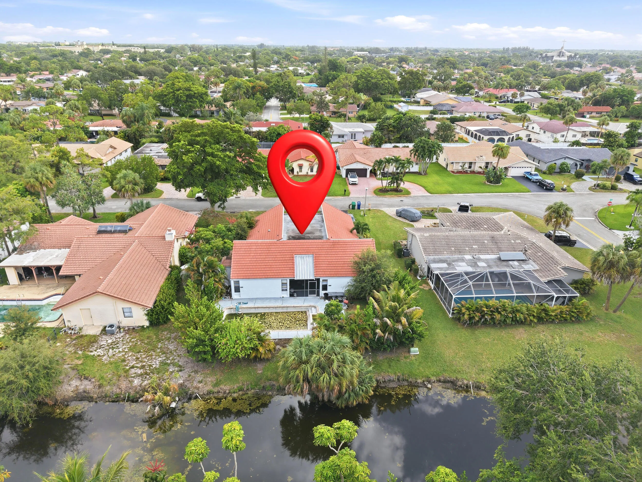 Aerial View with Canal View
