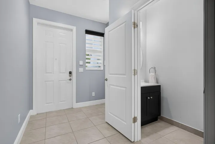 Entrance foyer and half bath