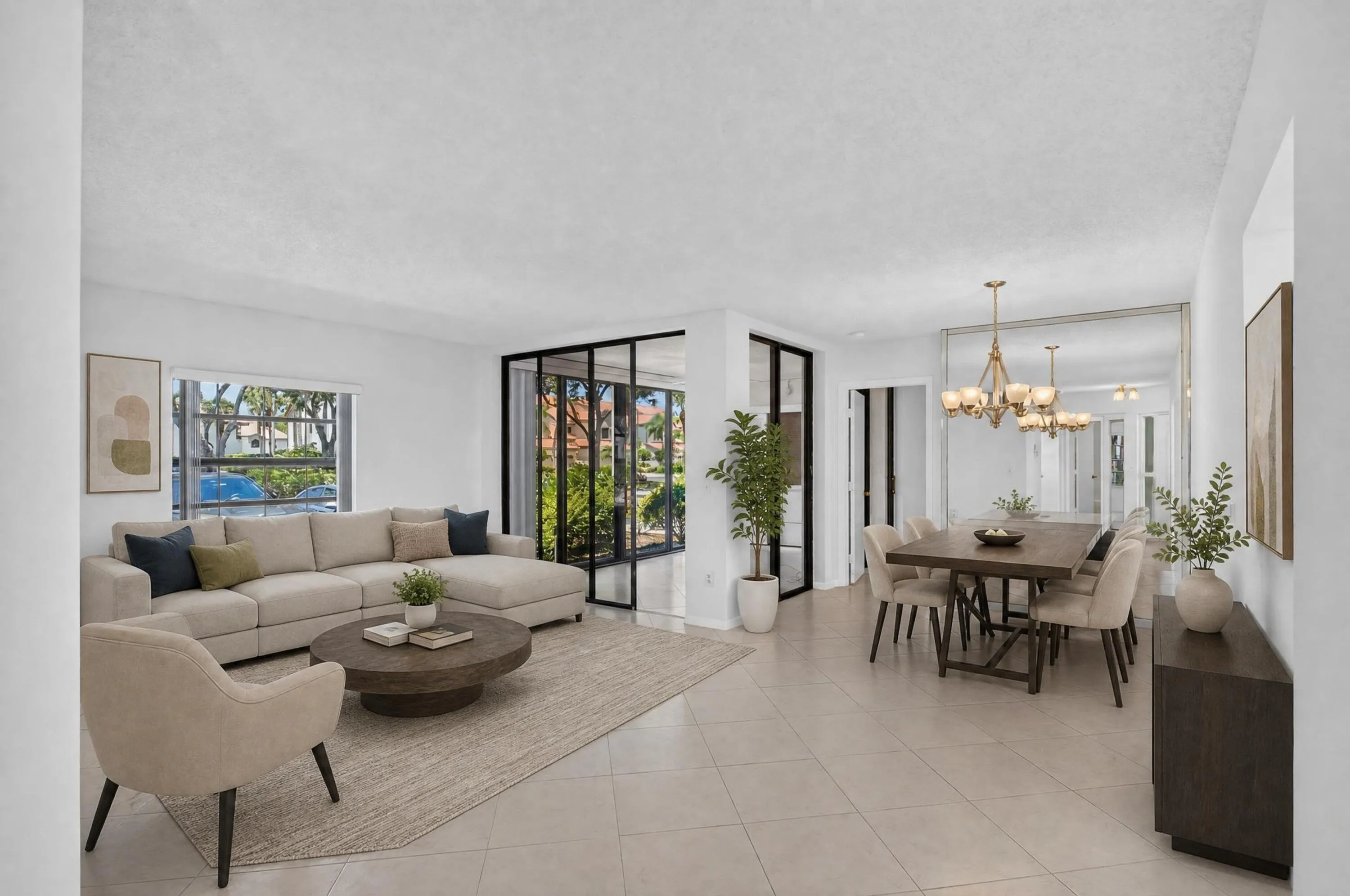 Living & Dining Staged