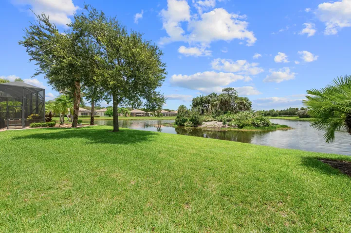 View of Lake and Island from Rear Yard