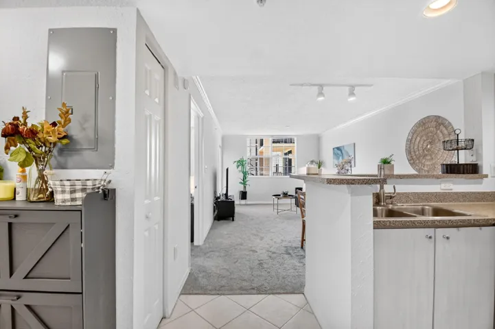 Entrance to unit