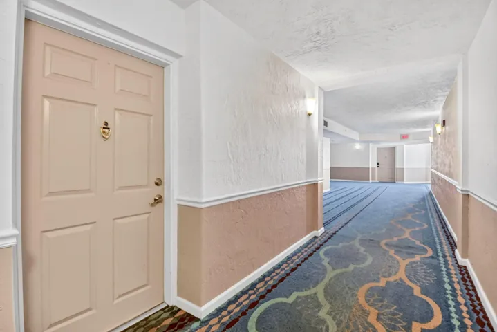 Hallway to unit