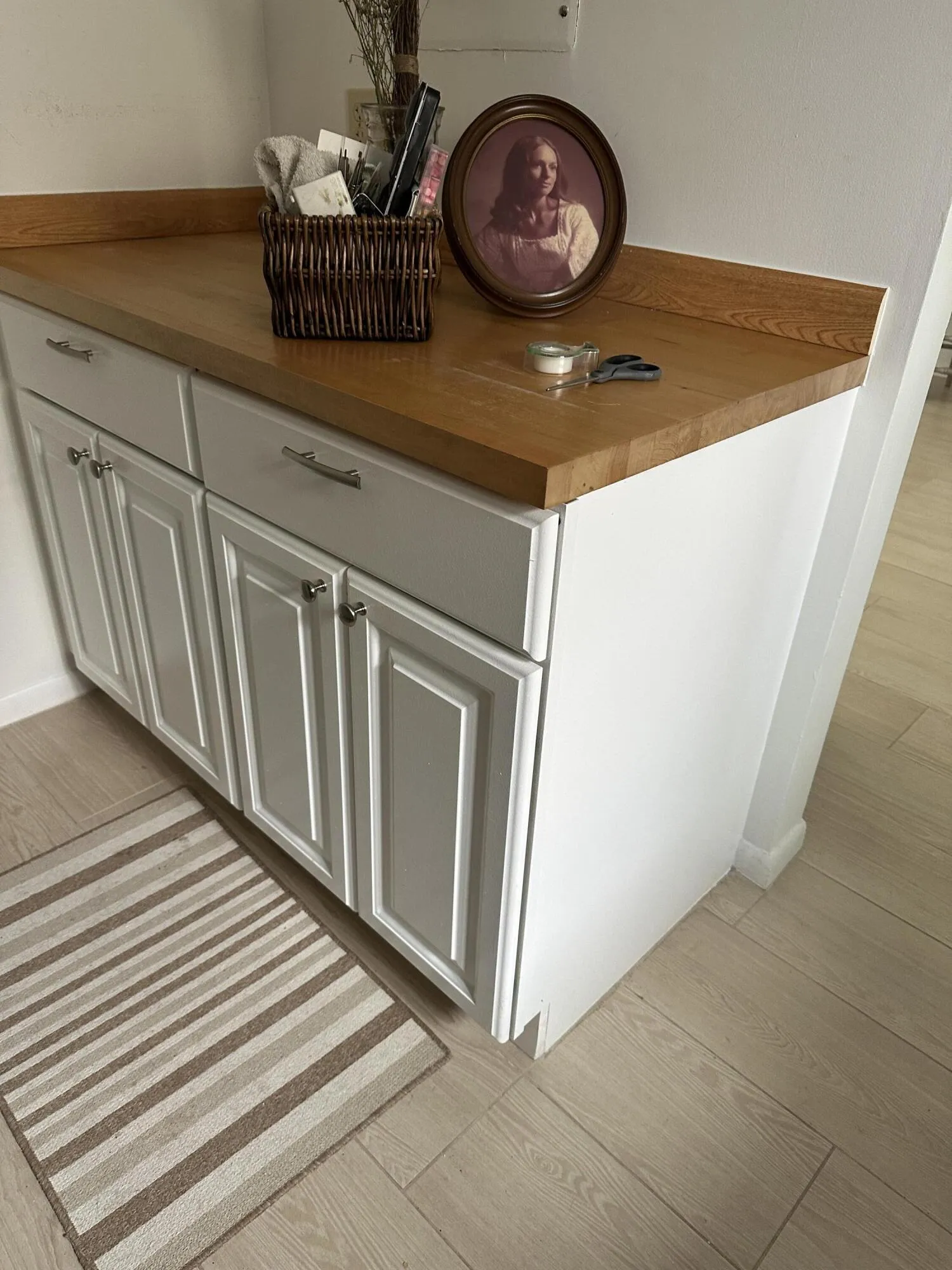 Kitchen Butcher Block Cabinet