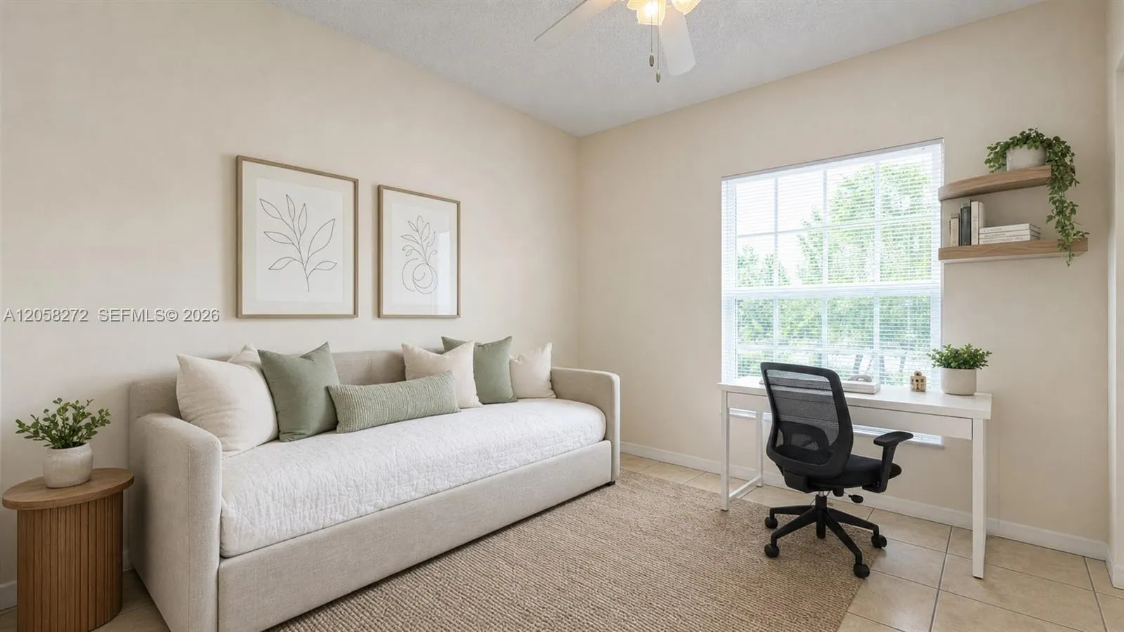 Virtually staged — furniture not included