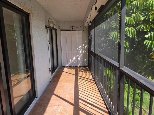 Balcony with Storage Closet