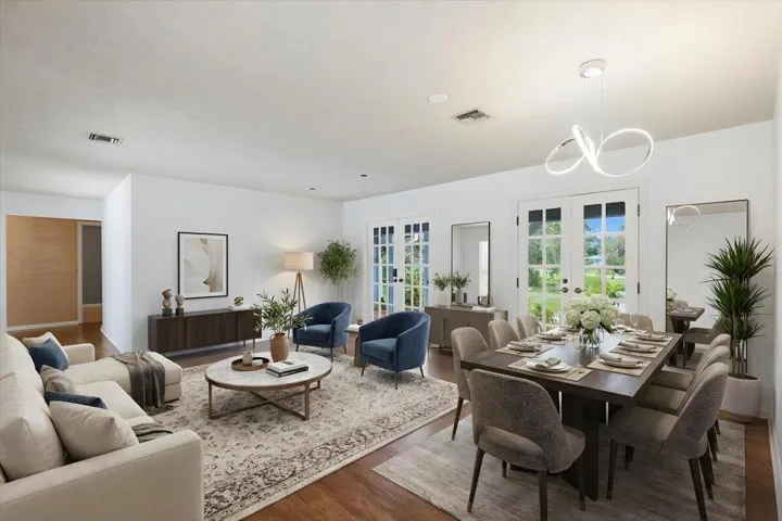 Virtually Staged Living/dining
