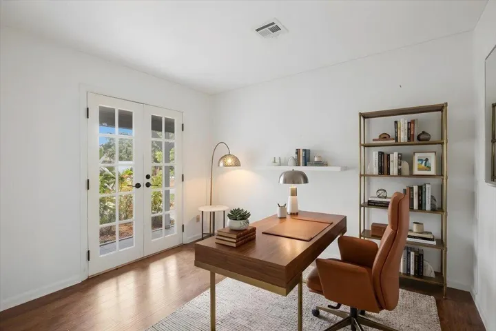Office/den virtually staged