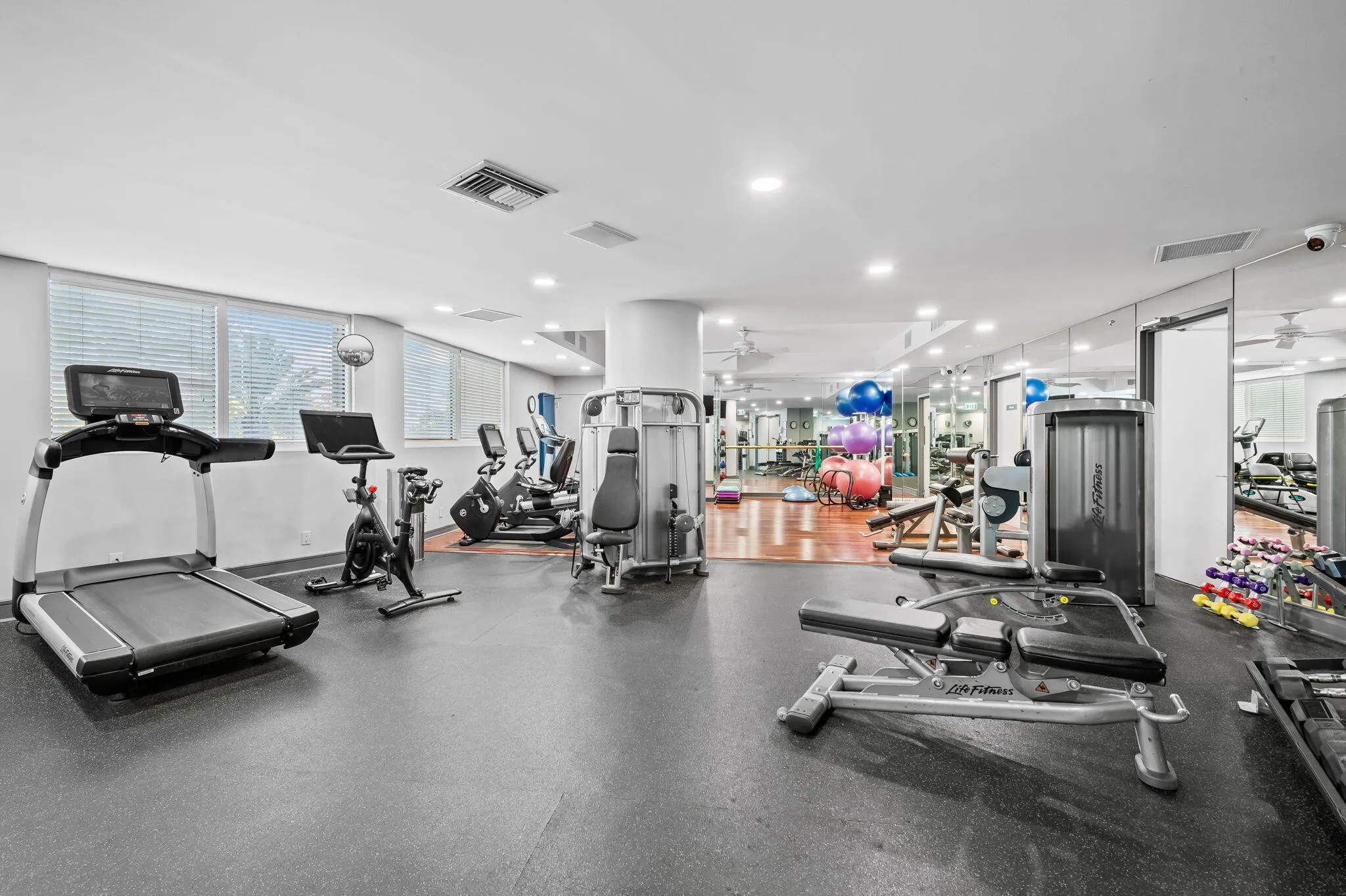 Building's gym area