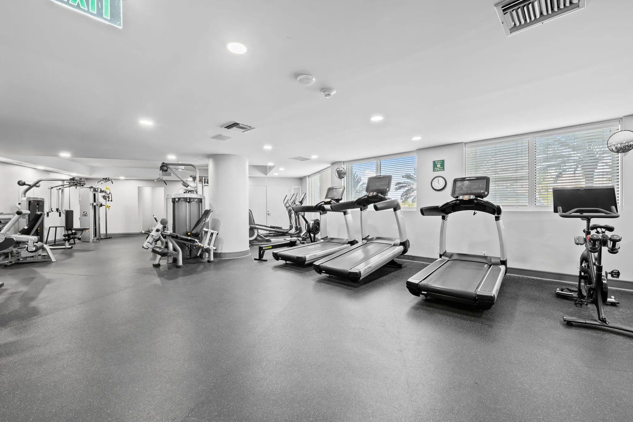 Buildings gym area