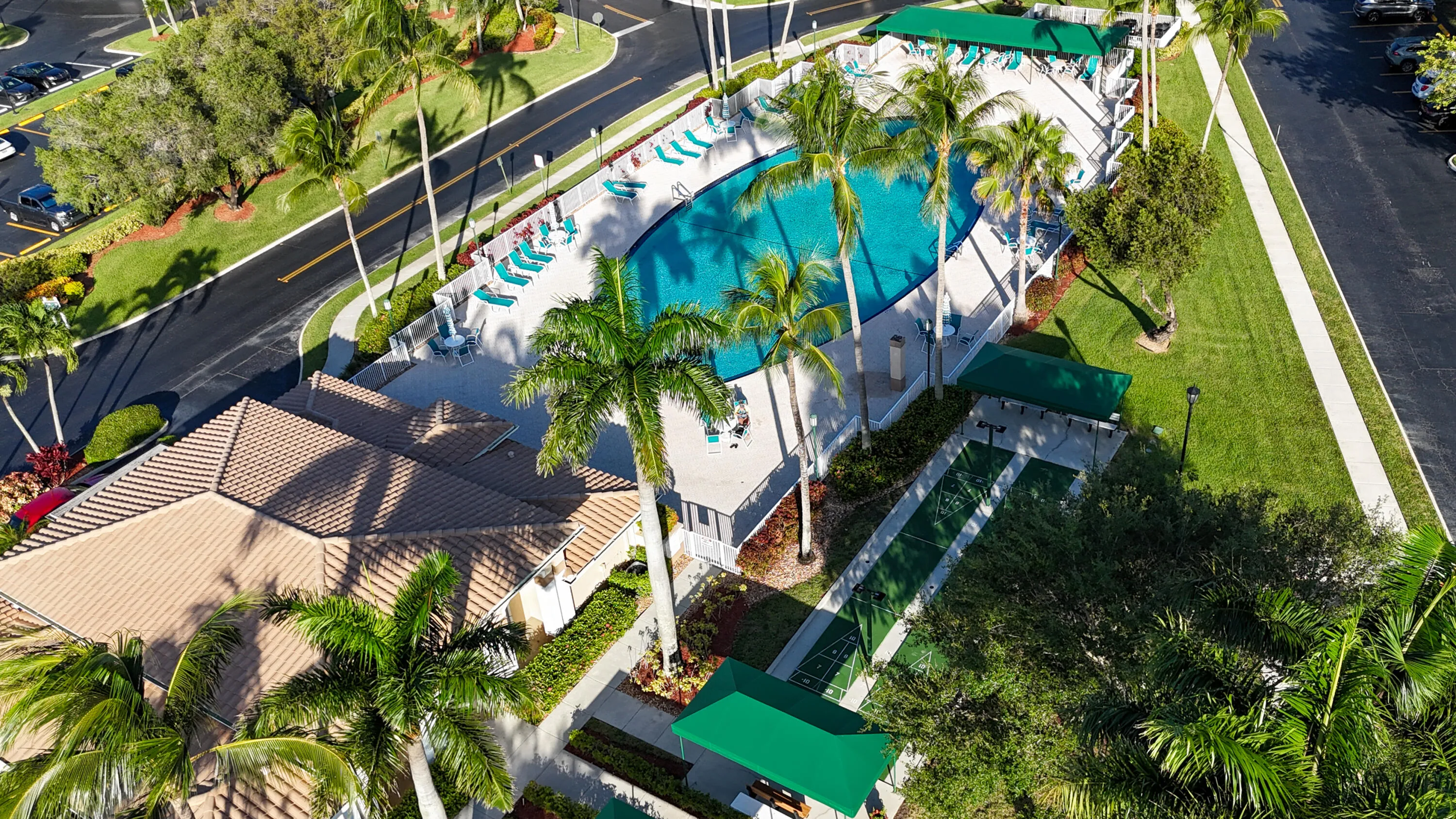 Pool is walking distance from the subject property