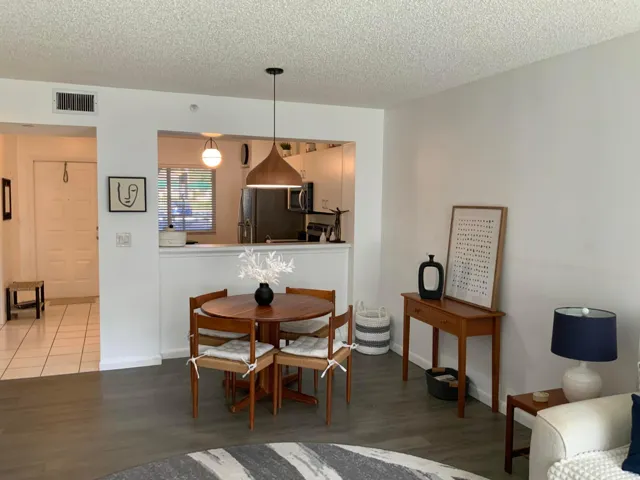 Dining room with pass thru from kitchen