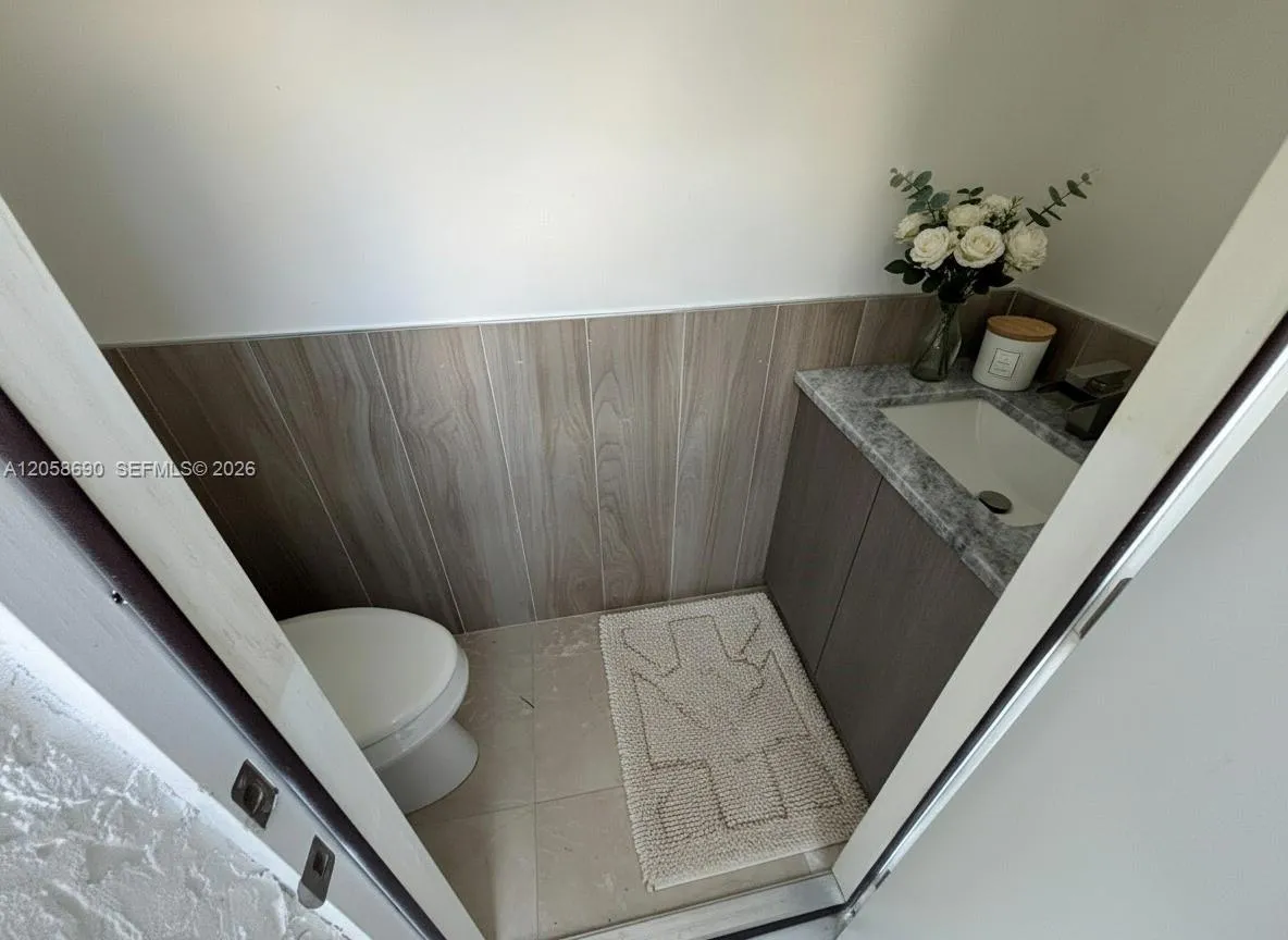 Outdoor half a bathroom