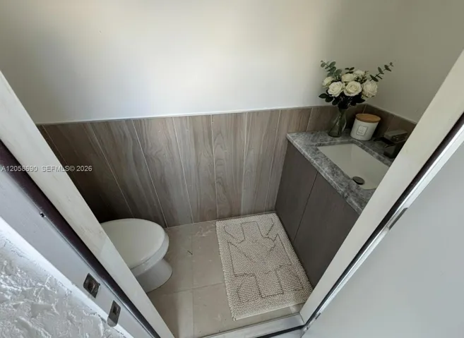 Outdoor half a bathroom