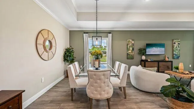 Model home - actual features may vary.