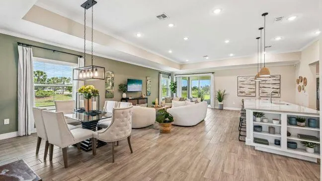 Model home - actual features may vary.
