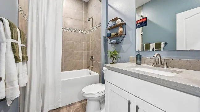 Model home - actual features may vary.