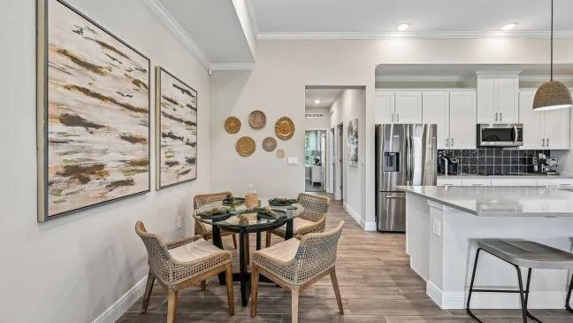 Model home - actual features may vary.