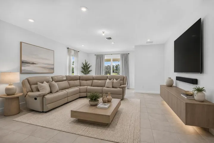 virtually staged living room