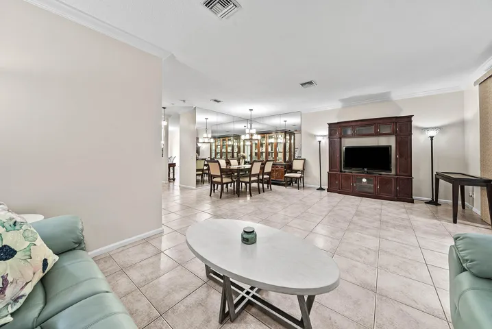 view facing dining room