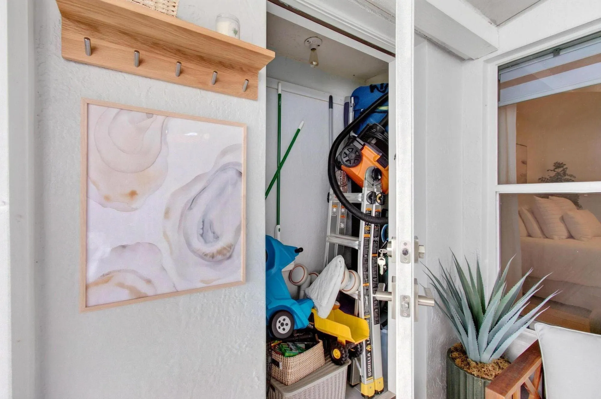 Recessed Storage Area