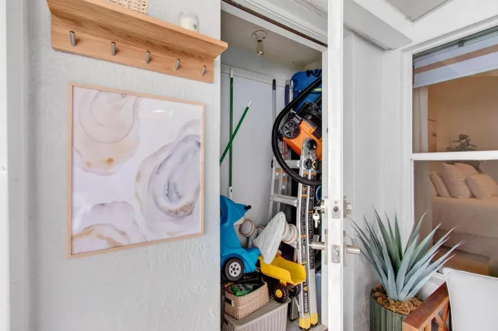 Recessed Storage Area