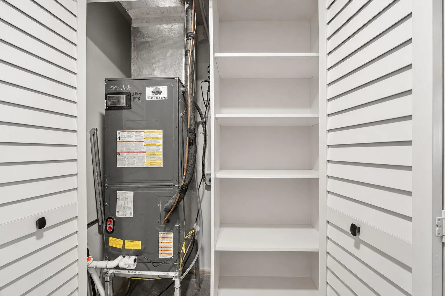 A/C with Storage Closet