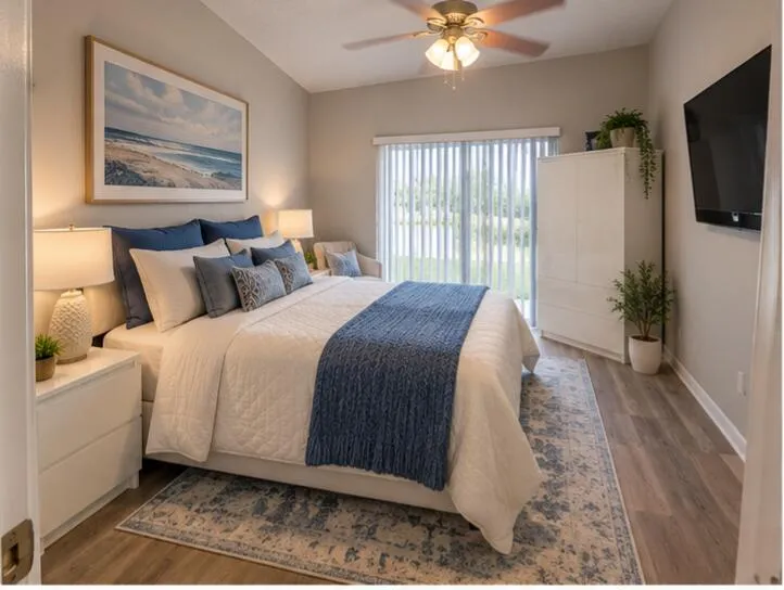 STAGED MASTER BEDROOM