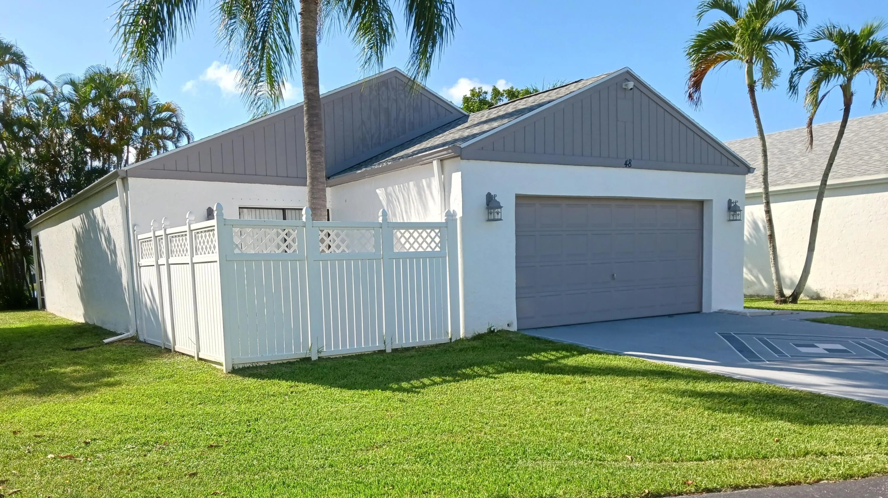 N. Side of house