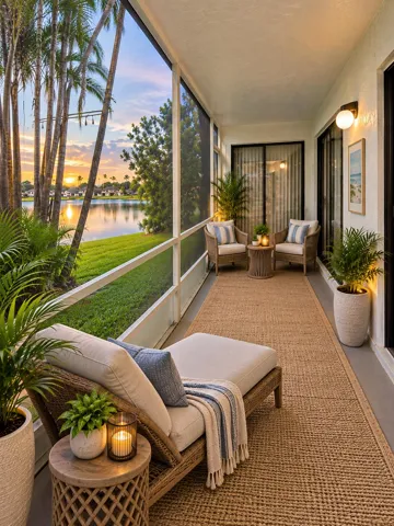 STAGED BACK PATIO