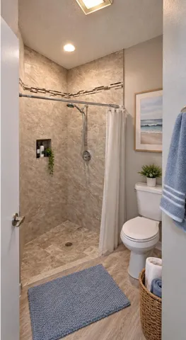 STAGED MASTER BATHROOM