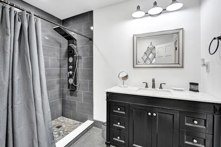 Updated guest bathroom with shower