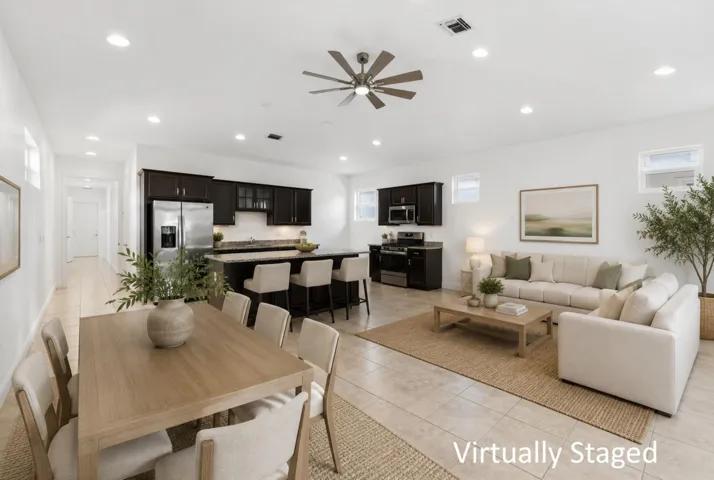 Virtually Staged Living Space