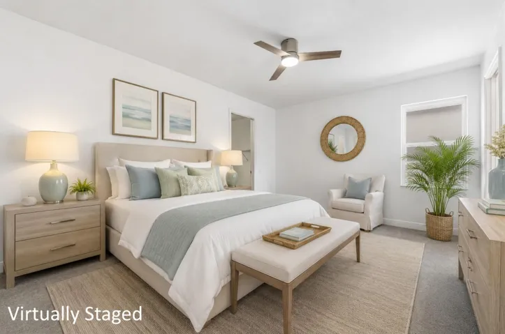 Primary Bedroom, Virtually Staged