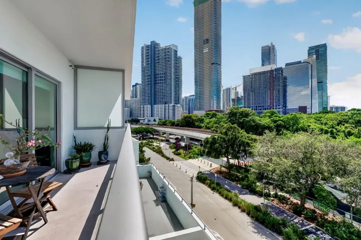 Balcony city view