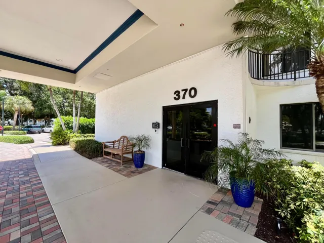 Front door to bldg