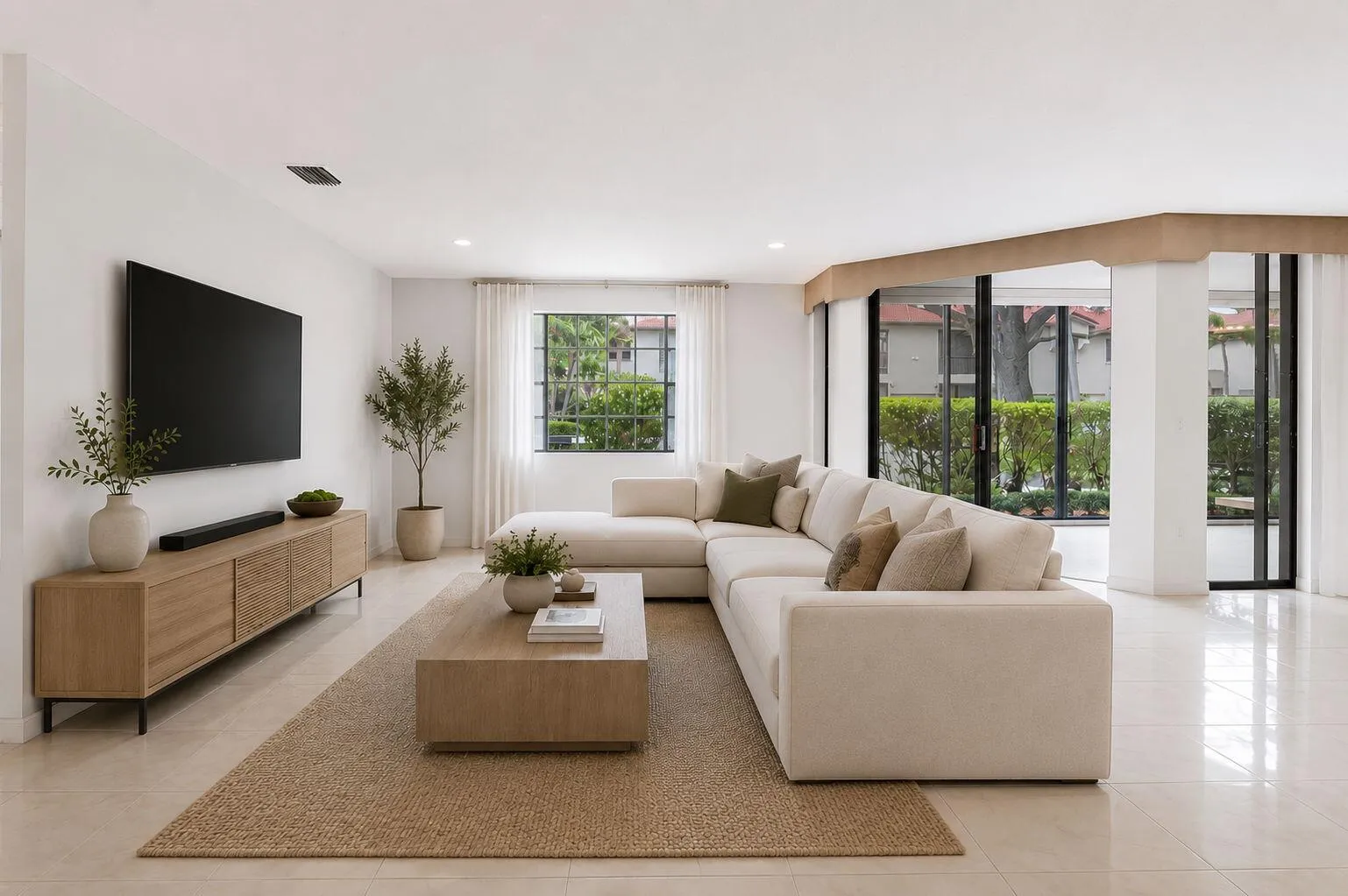 Virtually Staged Living Room