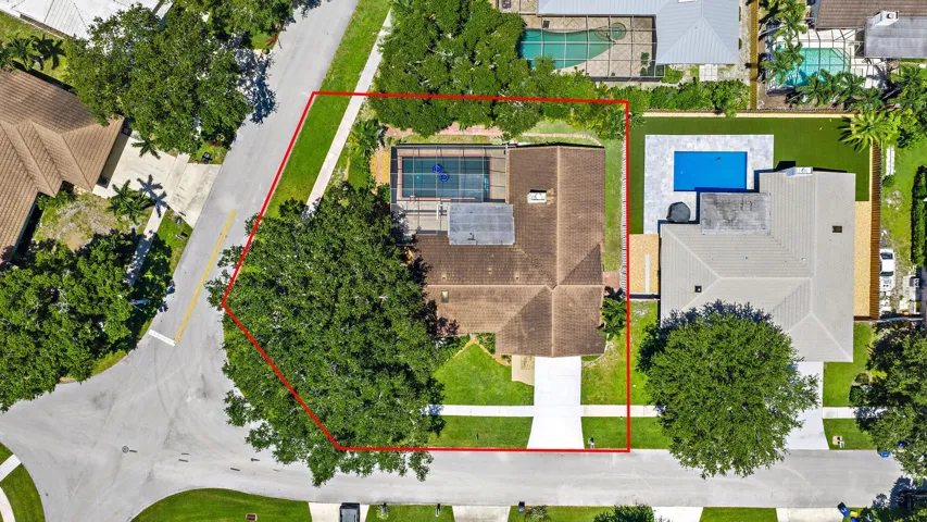 Aerial Corner Lot