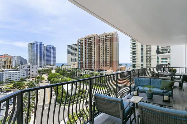 Northeast view from sitting area on your expansive balcony