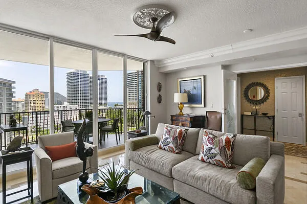 Wide Water views & City views w/ sliding glass doors from every room to large expansive 38' balcony